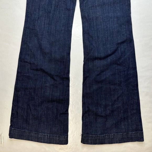 Ariat High Rise Slim Trouser Jeans 29 Denim Dark Blue Bootcut Flared Western - Picture 11 of 12